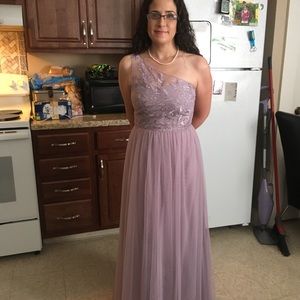 Bridesmaid dress from David's bridal size 10 color: lavender haze